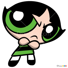 powerpuff buttercup draw drawdoo